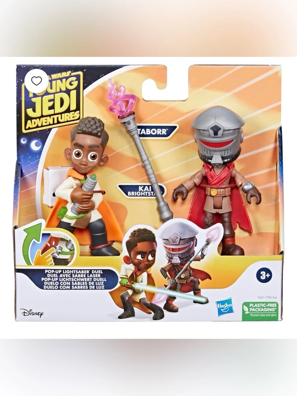 Disney Star Wars Young Jedi Adventures Pop-Up Lightsaber Duel Action Figures NEW